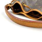 Louis Vuitton Mini Noe Monogram Leather Brown Light Handbag Gold — view 6
