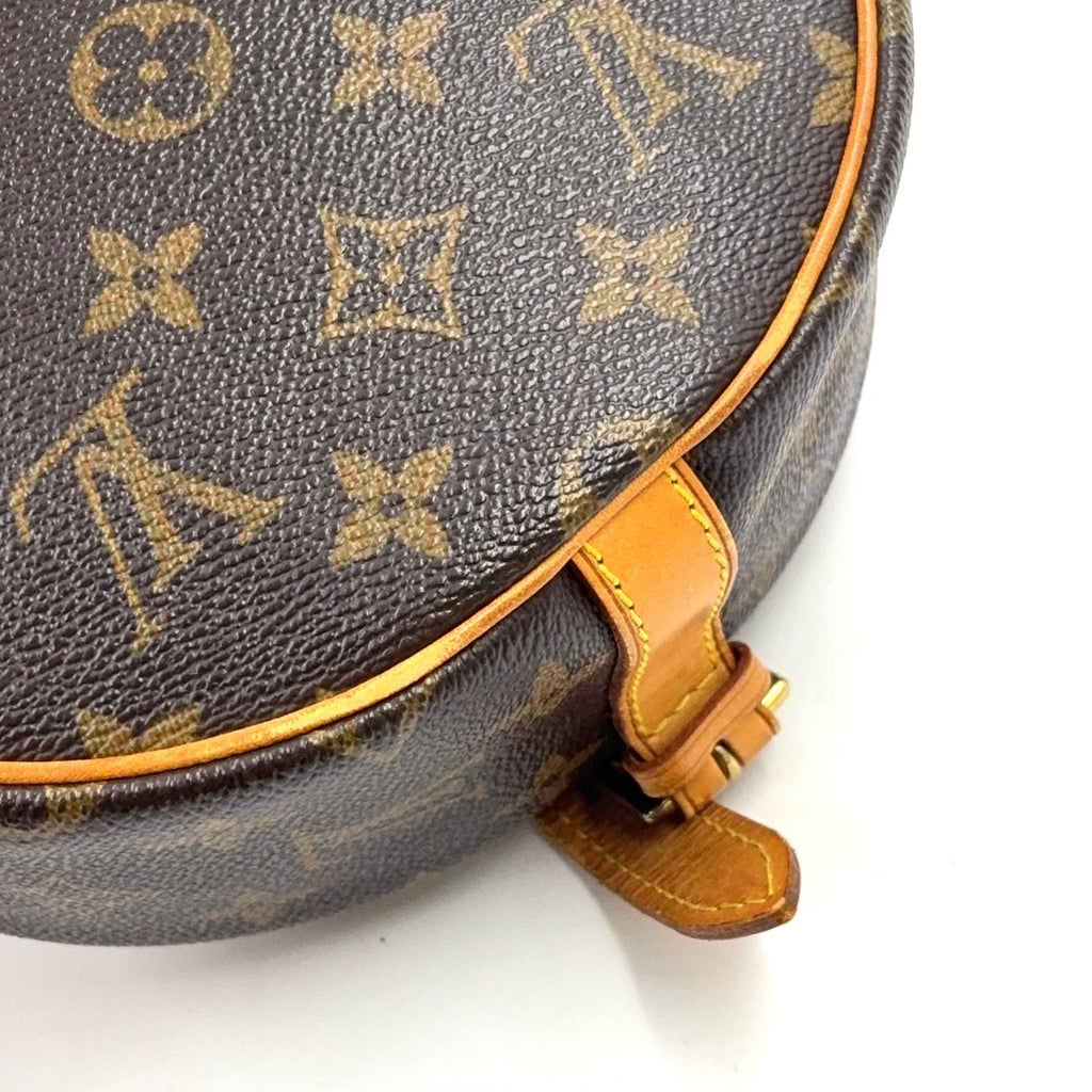 Louis Vuitton Tambourine Monogram Leather Brown Light Shoulder Bag Gold — view 7