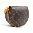 Louis Vuitton Tambourine Monogram Leather Brown Light Shoulder Bag Gold — view 2