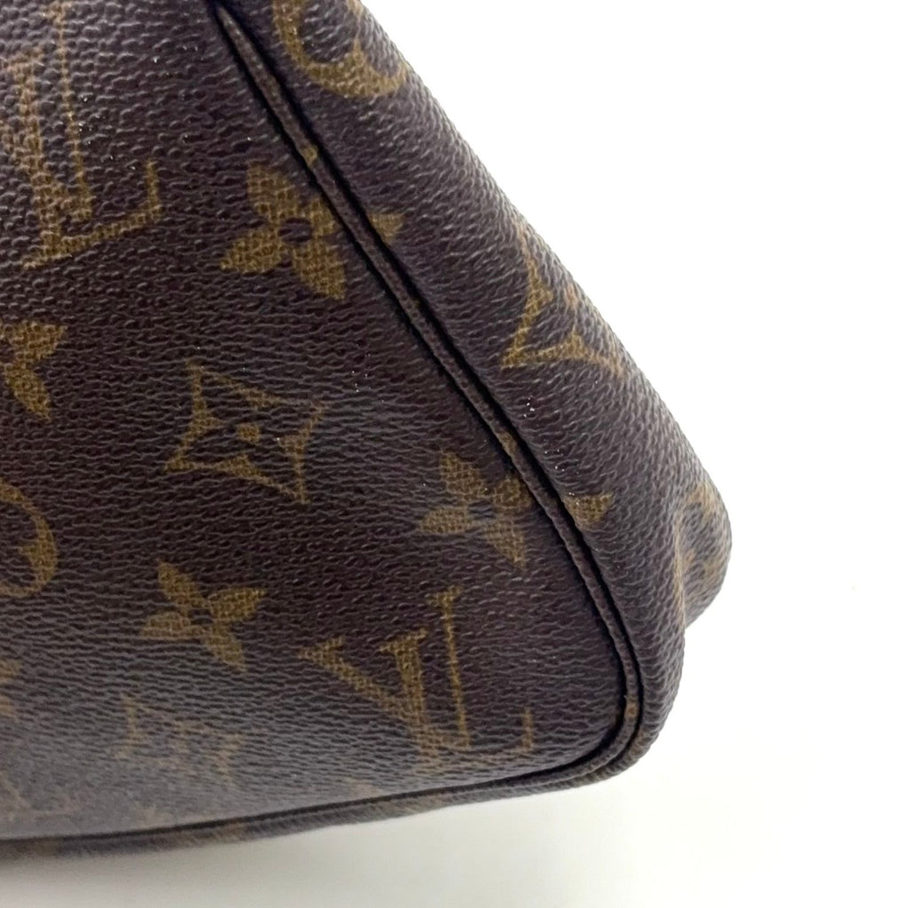 Louis Vuitton Pochette Accessoires Monogram Leather Brown Light Handbag Gold — view 7