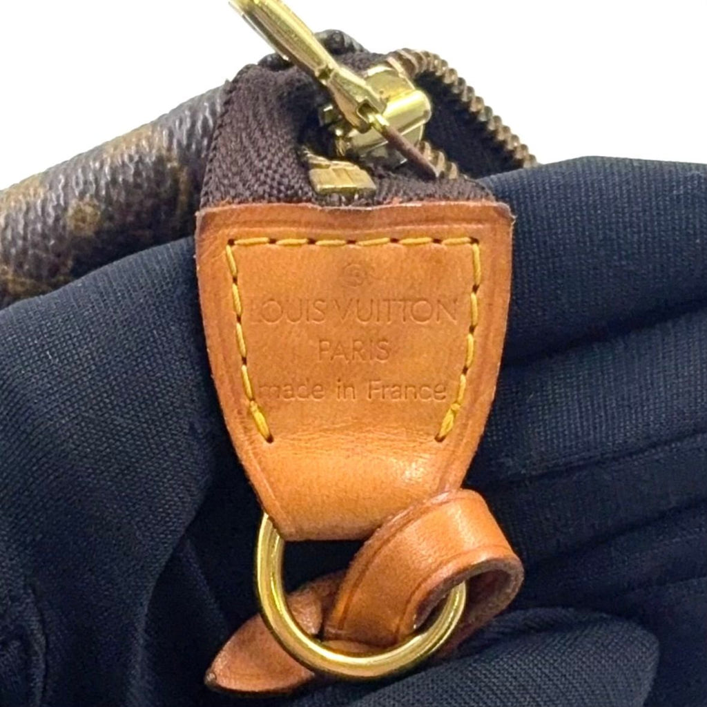 Louis Vuitton Pochette Accessoires Monogram Leather Brown Light Handbag Gold — view 4