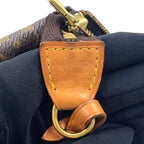Louis Vuitton Pochette Accessoires Monogram Leather Brown Light Handbag Gold — view 4