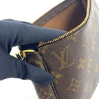 Louis Vuitton Pochette Accessoires Monogram Leather Brown Light Handbag Gold — view 8