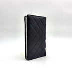 Chanel Cambon Line Lambskin Silver Black Wallet — view 2