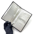 Chanel Cambon Line Lambskin Silver Black Wallet — view 3