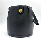 Louis Vuitton Cluny Epi Noir Leather Black Shoulder Bag Gold