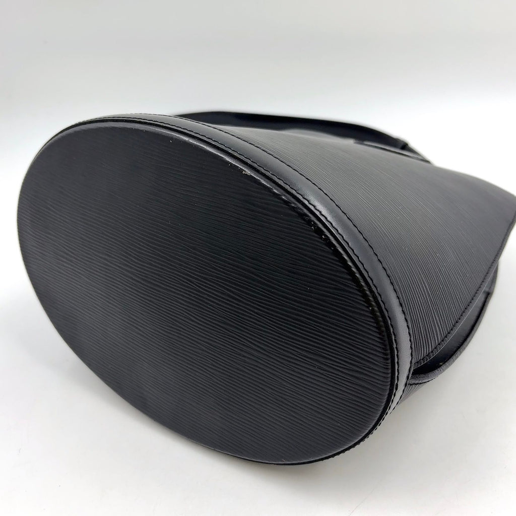 Louis Vuitton Cluny Epi Noir Leather Black Shoulder Bag Gold — view 8