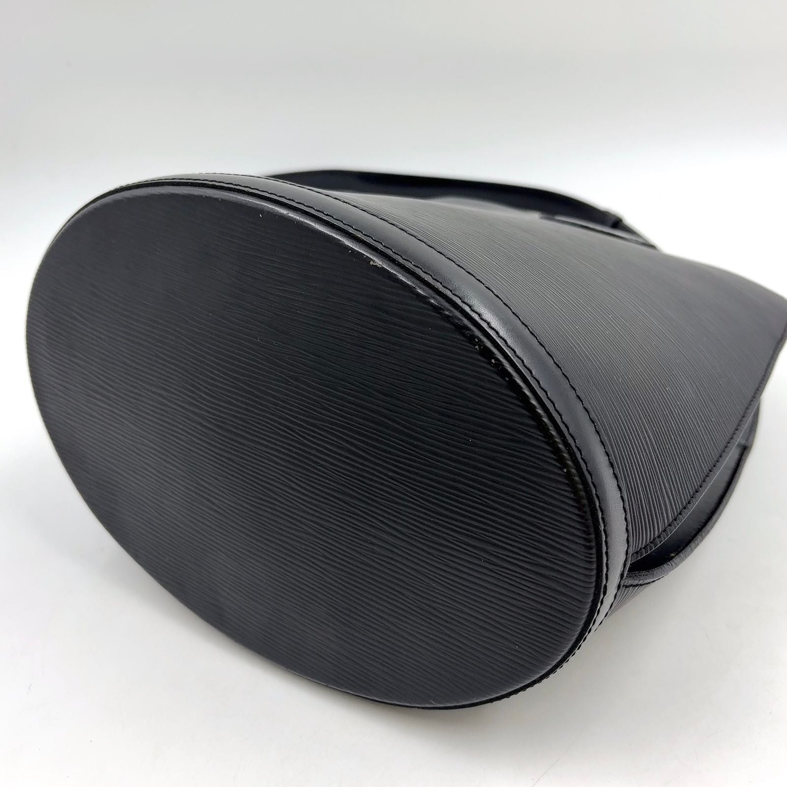 Louis Vuitton Cluny Epi Noir Leather Black Shoulder Bag Gold — view 8