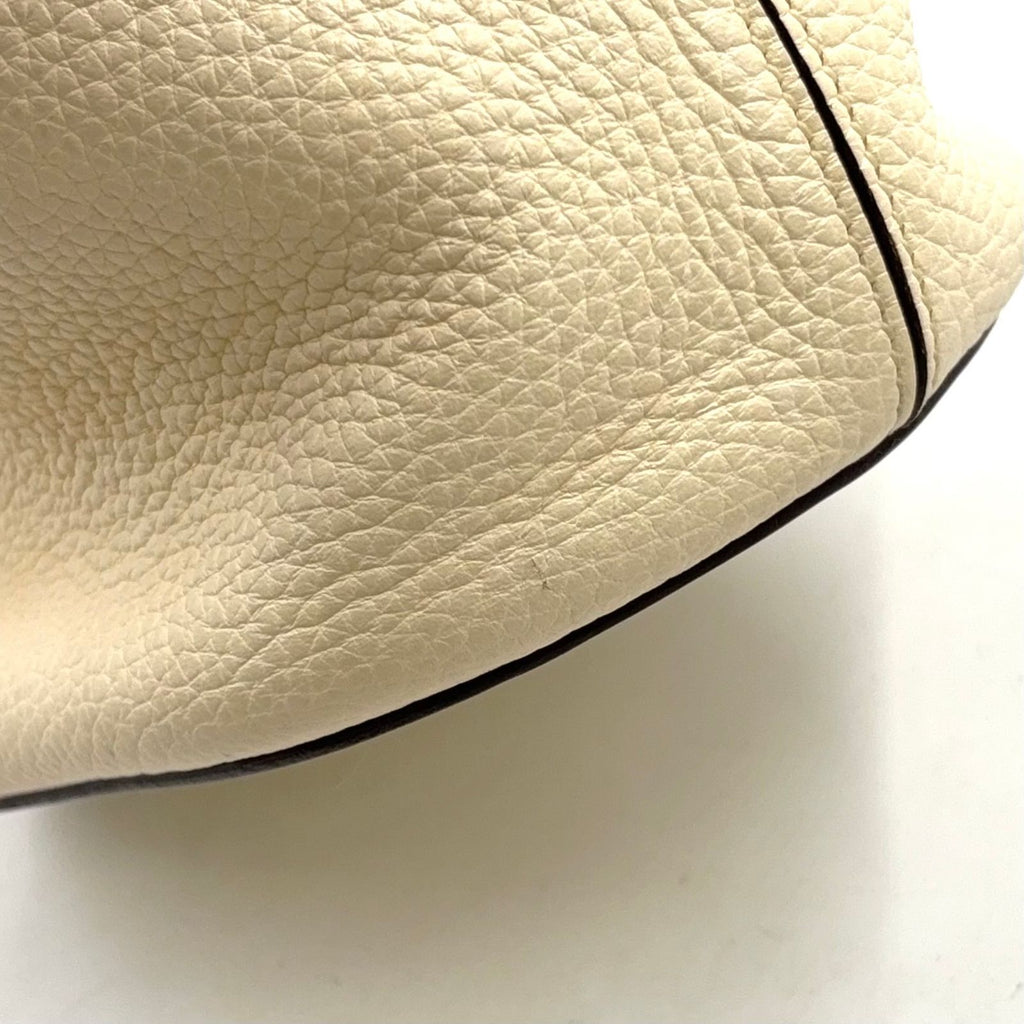 Hermes in the Loop 18 Taurillon Leather Ivory Handbag Silver — view 5