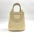 Hermes in the Loop 18 Taurillon Leather Ivory Handbag Silver