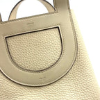 Hermes in the Loop 18 Taurillon Leather Ivory Handbag Silver — view 6