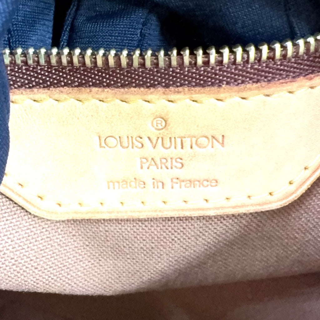 Louis Vuitton Batignolles Horizon Monogram Leather Brown Light Tote Bag Gold — view 4
