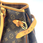 Louis Vuitton Batignolles Horizon Monogram Leather Brown Light Tote Bag Gold — view 8