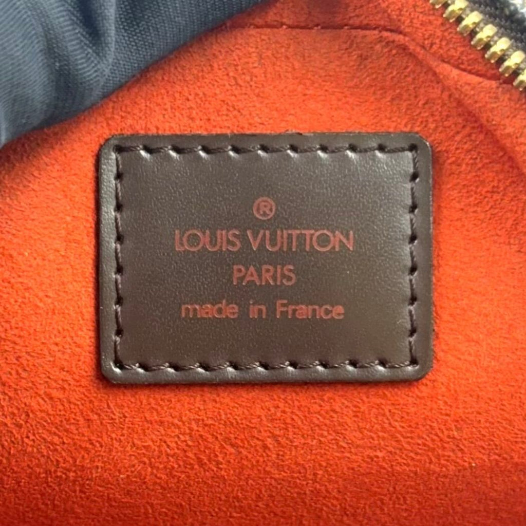 Louis Vuitton Ipanema PM Damier Ebene Leather Brown Shoulder Bag Gold — view 4