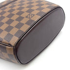 Louis Vuitton Ipanema PM Damier Ebene Leather Brown Shoulder Bag Gold — view 5