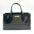 Louis Vuitton Wilshire PM Monogram Vernis Blue Infini Patent Leather Dark Green