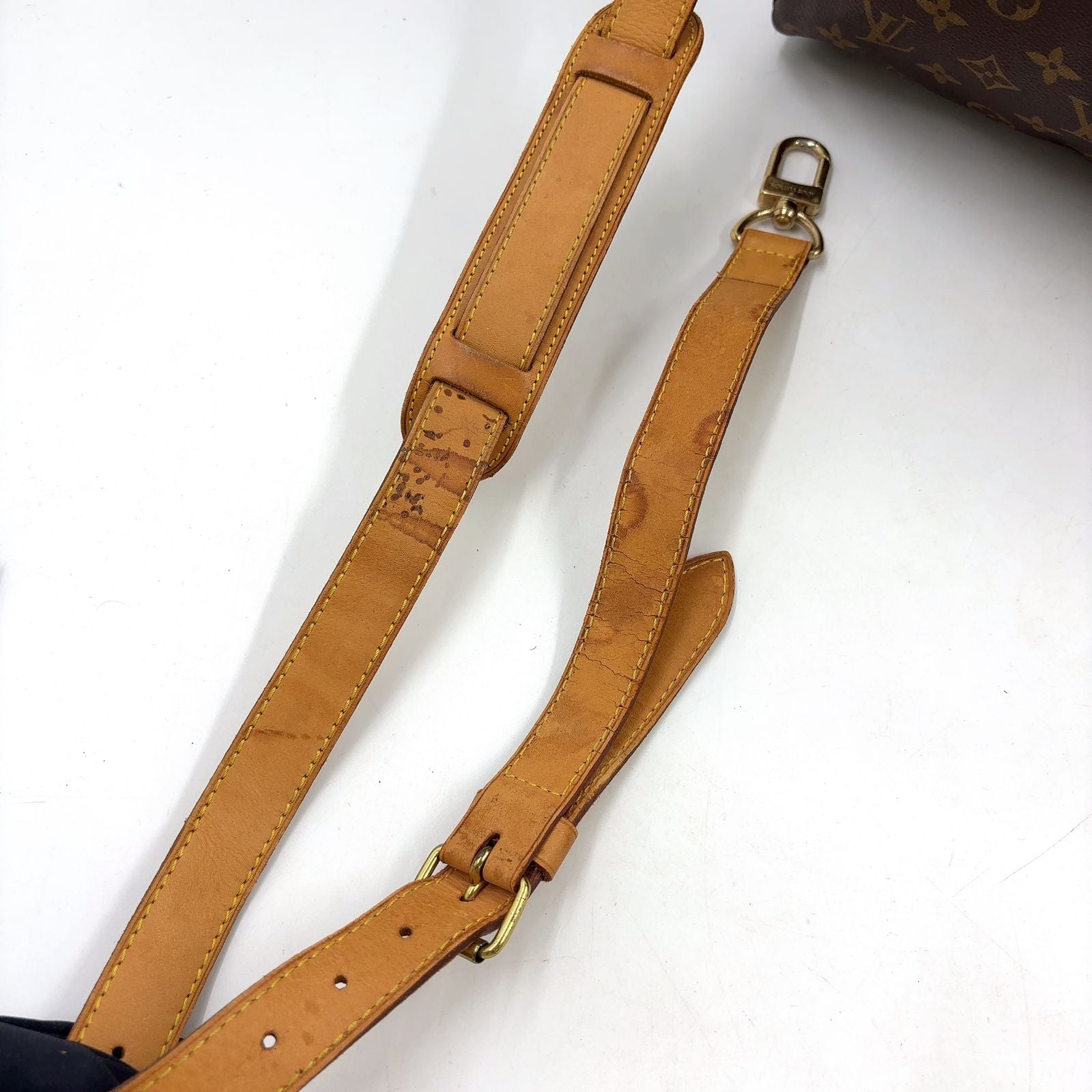 Louis Vuitton Keepall Bandouliere 50 Monogram Leather Brown Light Boston Bag — view 8