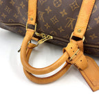 Louis Vuitton Keepall Bandouliere 50 Monogram Leather Brown Light Boston Bag — view 5