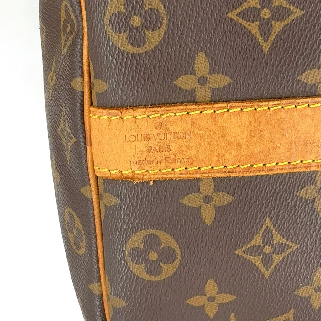 Louis Vuitton Keepall Bandouliere 50 Monogram Leather Brown Light Boston Bag — view 4