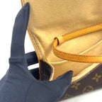Louis Vuitton Pochette Twin GM Monogram Leather Brown Light Shoulder Bag Gold — view 8