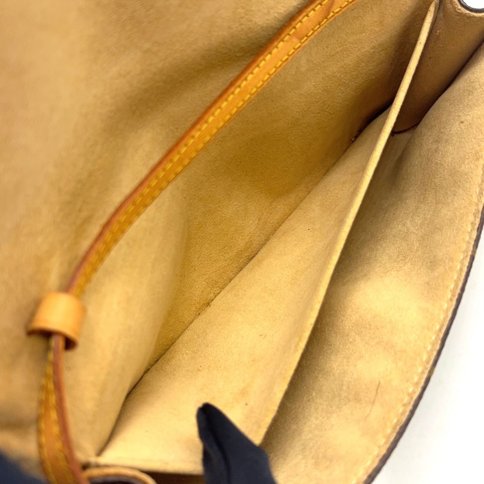Louis Vuitton Pochette Twin GM Monogram Leather Brown Light Shoulder Bag Gold — view 5