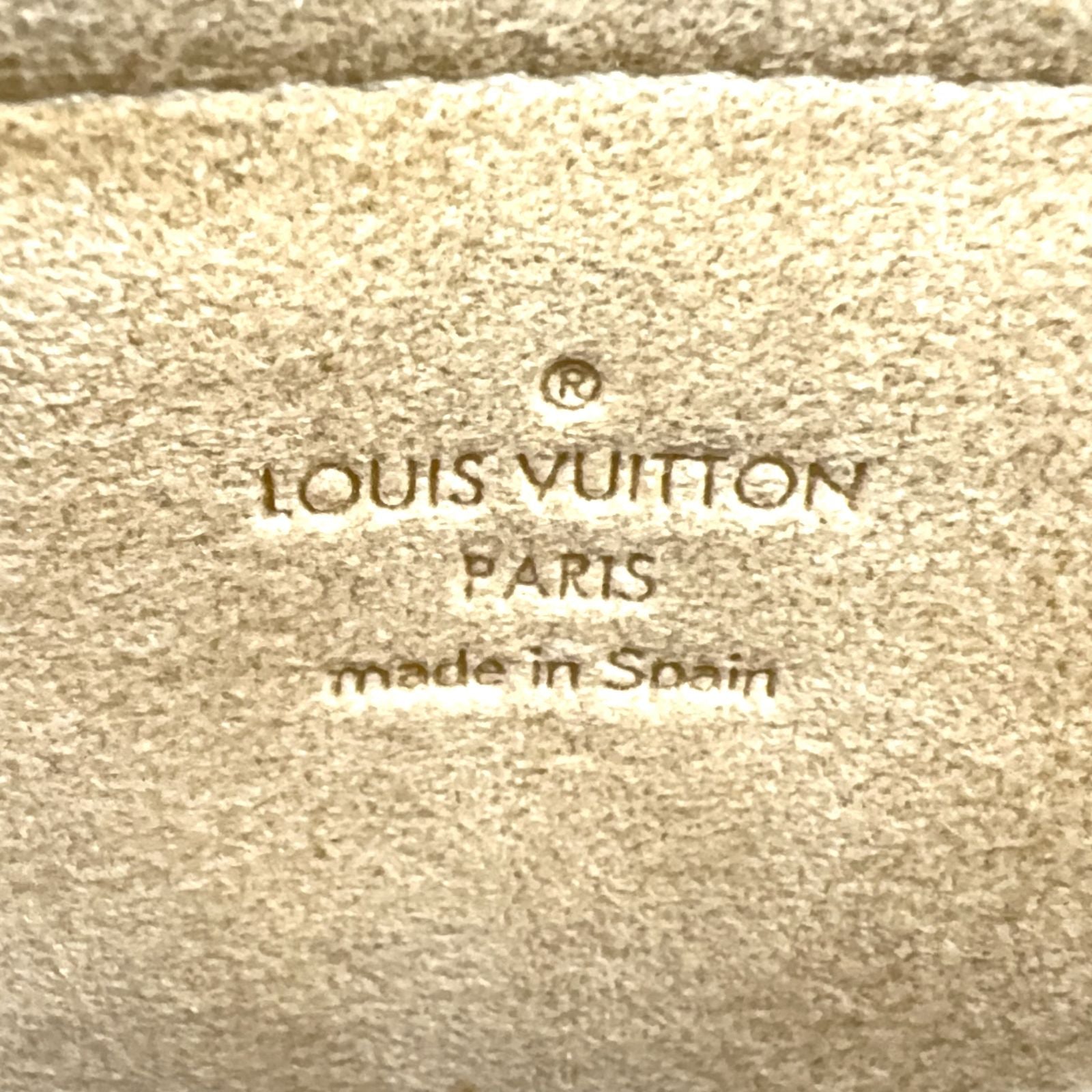 Louis Vuitton Pochette Twin GM Monogram Leather Brown Light Shoulder Bag Gold — view 4