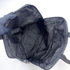 Prada Nylon Black Business Bag Silver — view 3