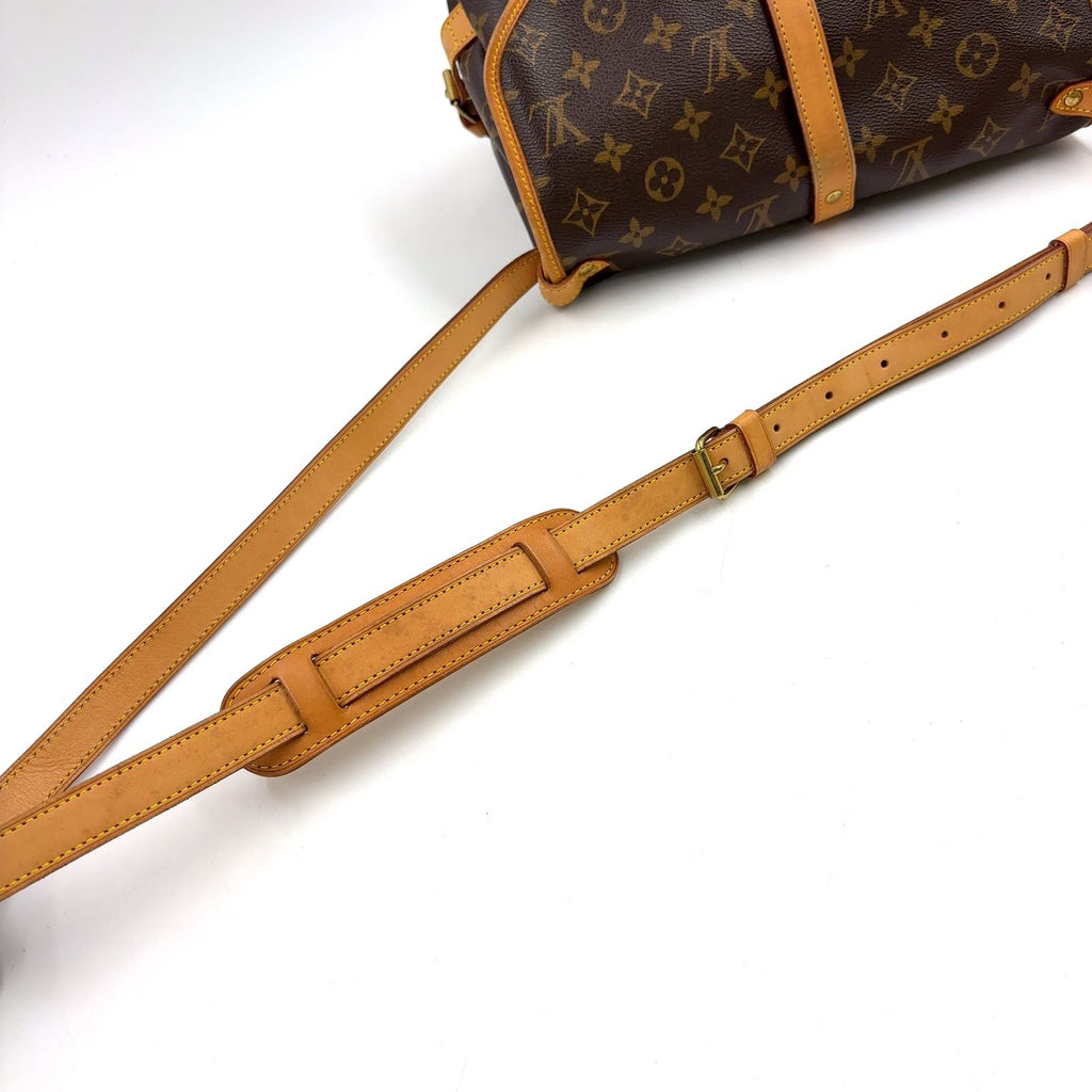 Louis Vuitton Saumur 30 Monogram Leather Brown Light Shoulder Bag Gold — view 6