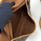 Louis Vuitton Saumur 30 Monogram Leather Brown Light Shoulder Bag Gold — view 4