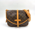 Louis Vuitton Saumur 30 Monogram Leather Brown Light Shoulder Bag Gold