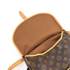 Louis Vuitton Saumur 30 Monogram Leather Brown Light Shoulder Bag Gold — view 8