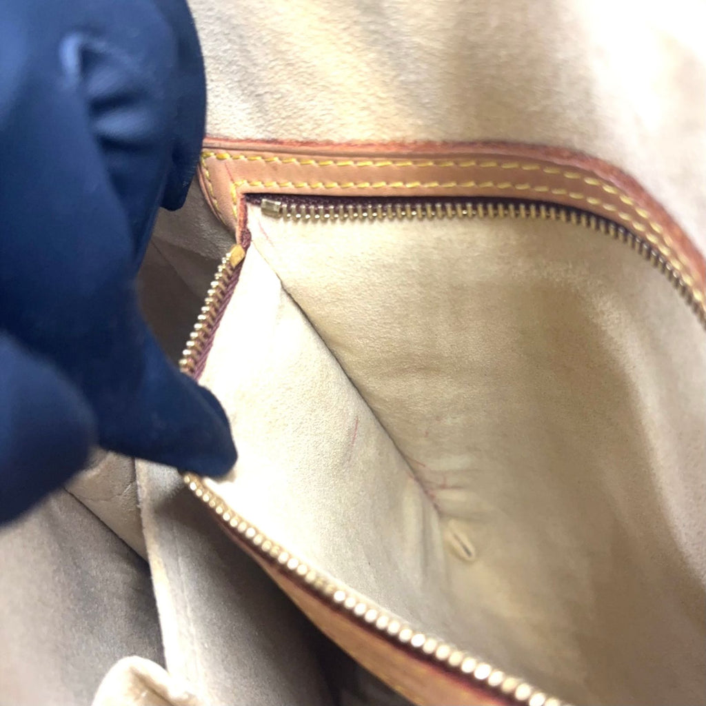 Louis Vuitton Looping GM Monogram Leather Brown Light Shoulder Bag Gold — view 6