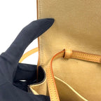 Louis Vuitton Pochette Twin GM Monogram Leather Brown Light Shoulder Bag Gold — view 8