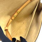 Louis Vuitton Pochette Twin GM Monogram Leather Brown Light Shoulder Bag Gold — view 5