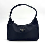 Prada Nylon Black Handbag Silver