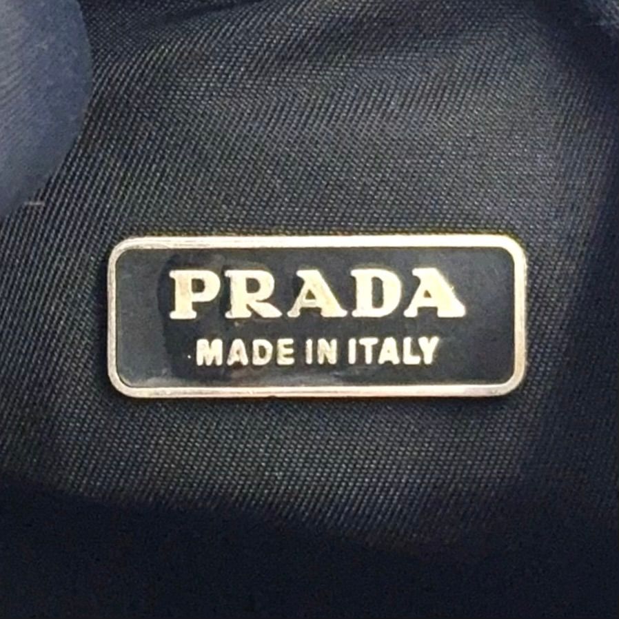 Prada Nylon Black Handbag Silver — view 4