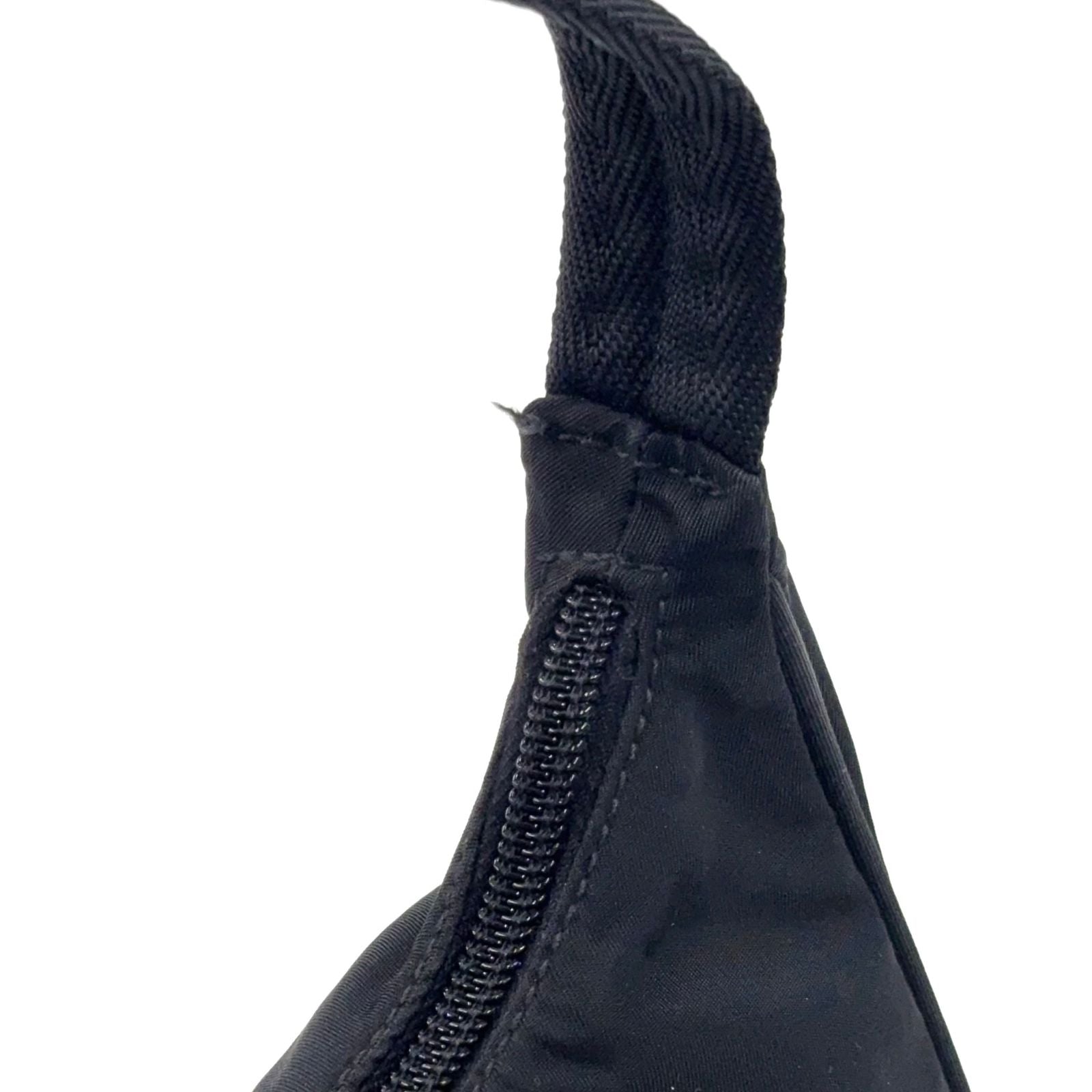 Prada Nylon Black Handbag Silver — view 8