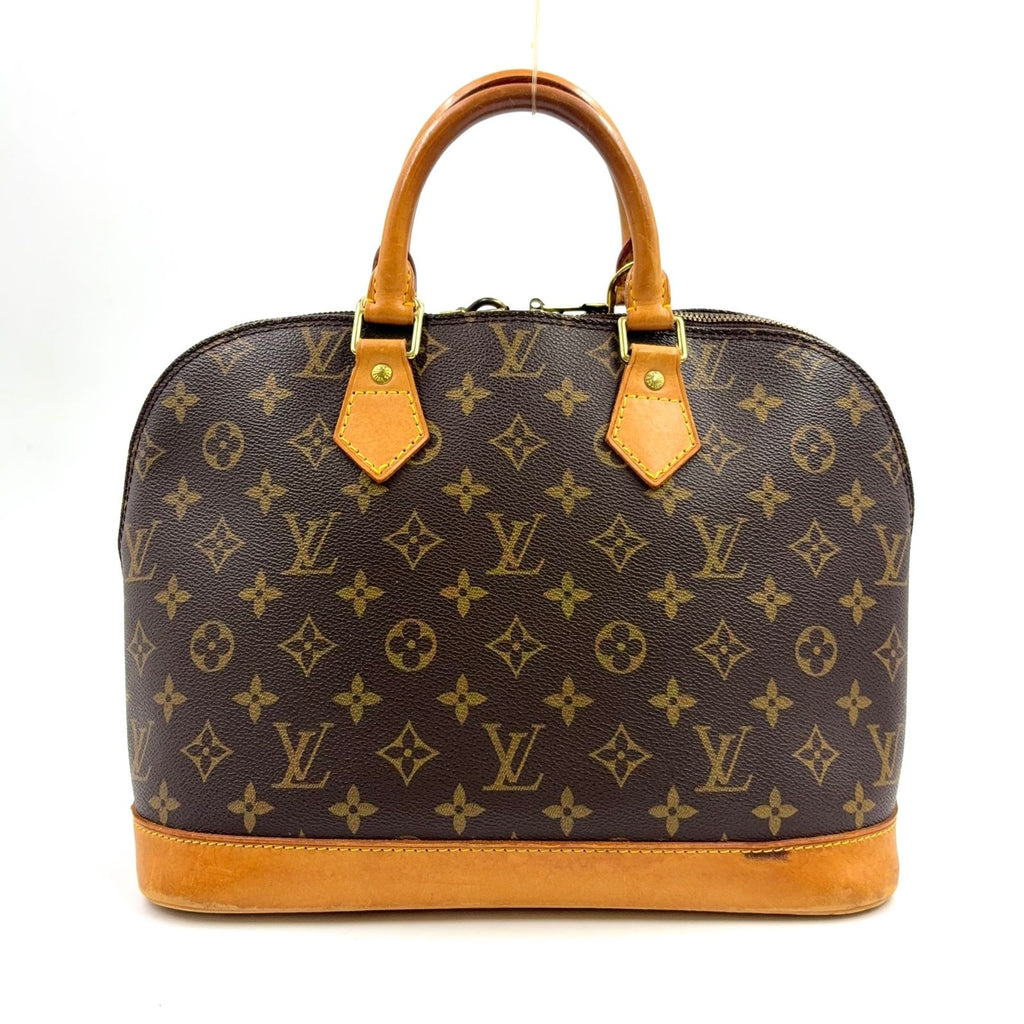 Louis Vuitton Alma PM Monogram Leather Brown Light Handbag Gold