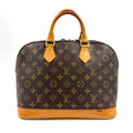 Louis Vuitton Alma PM Monogram Leather Brown Light Handbag Gold