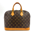 Louis Vuitton Alma PM Monogram Leather Brown Light Handbag Gold