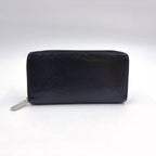 Louis Vuitton Zippy Wallet Epi Noir Hot Pink Leather Black Zip Around Silver