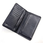 Chanel Quilted Lambskin Black Bifold Wallet Silver — view 3