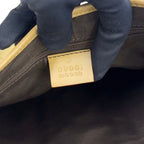 Gucci Jackie GG Canvas Leather Beige Shoulder Bag Silver — view 4