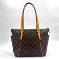 Louis Vuitton Totally PM Monogram Leather Brown Light Tote Bag Gold