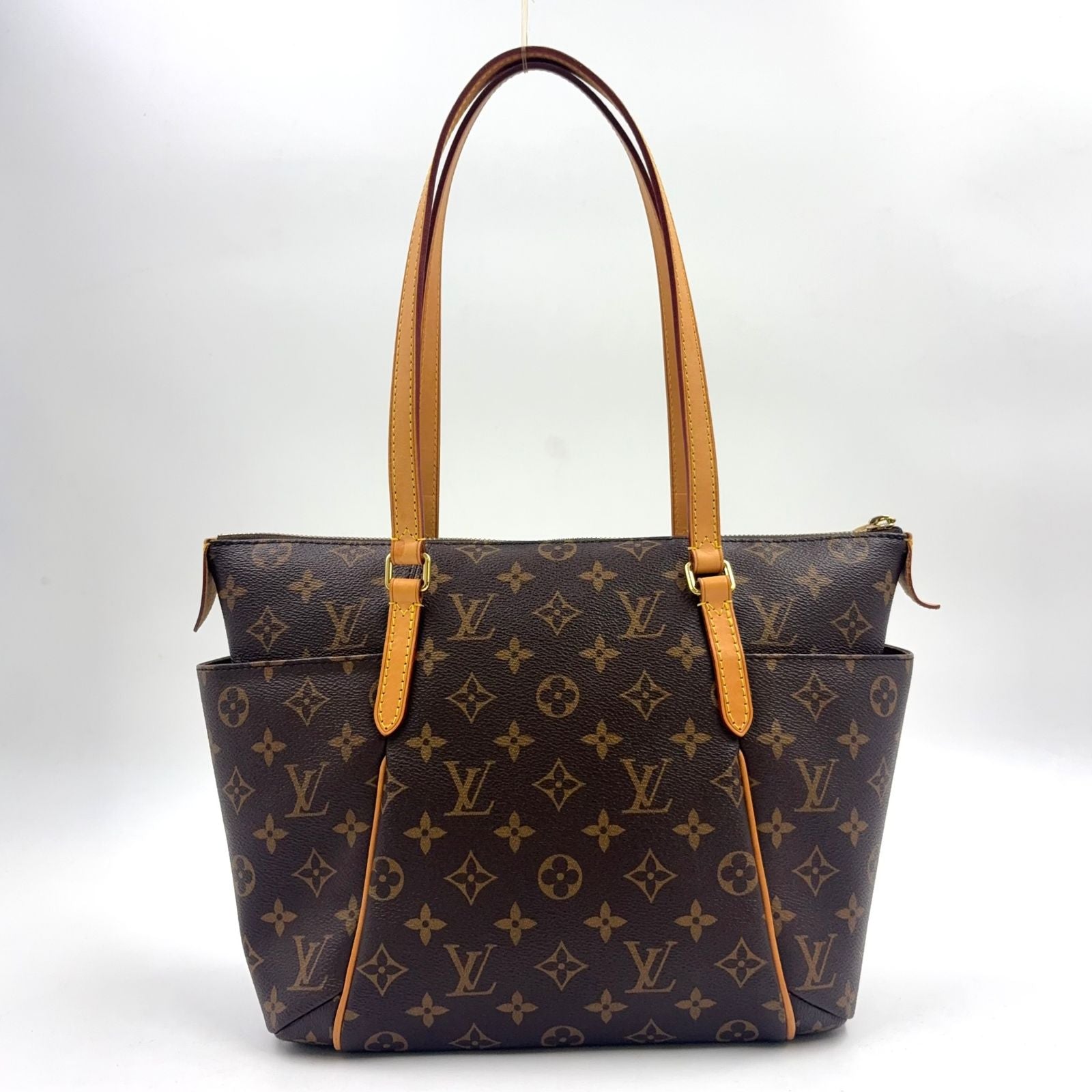 Louis Vuitton Totally PM Monogram Leather Brown Light Tote Bag Gold