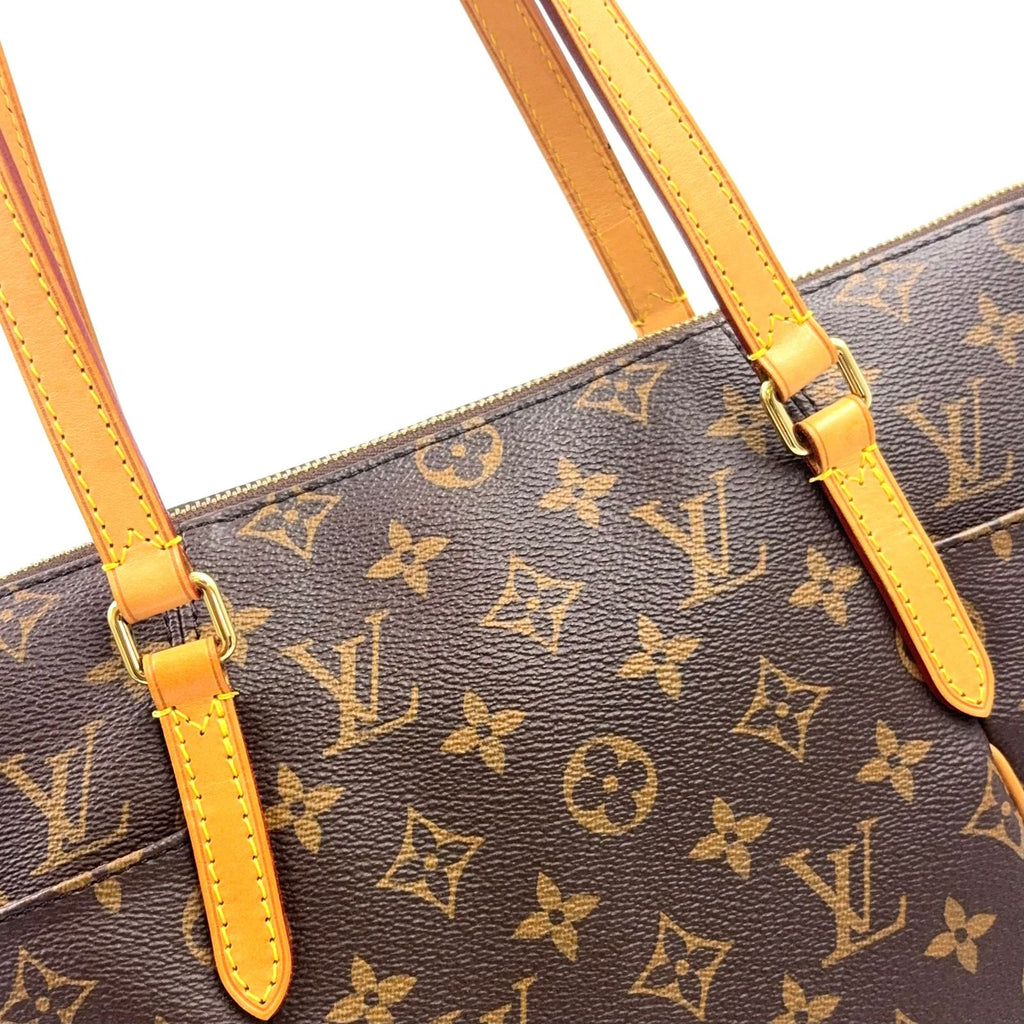 Louis Vuitton Totally PM Monogram Leather Brown Light Tote Bag Gold — view 8