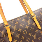 Louis Vuitton Totally PM Monogram Leather Brown Light Tote Bag Gold — view 8