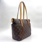 Louis Vuitton Totally PM Monogram Leather Brown Light Tote Bag Gold — view 2