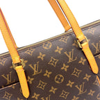 Louis Vuitton Totally PM Monogram Leather Brown Light Tote Bag Gold — view 7