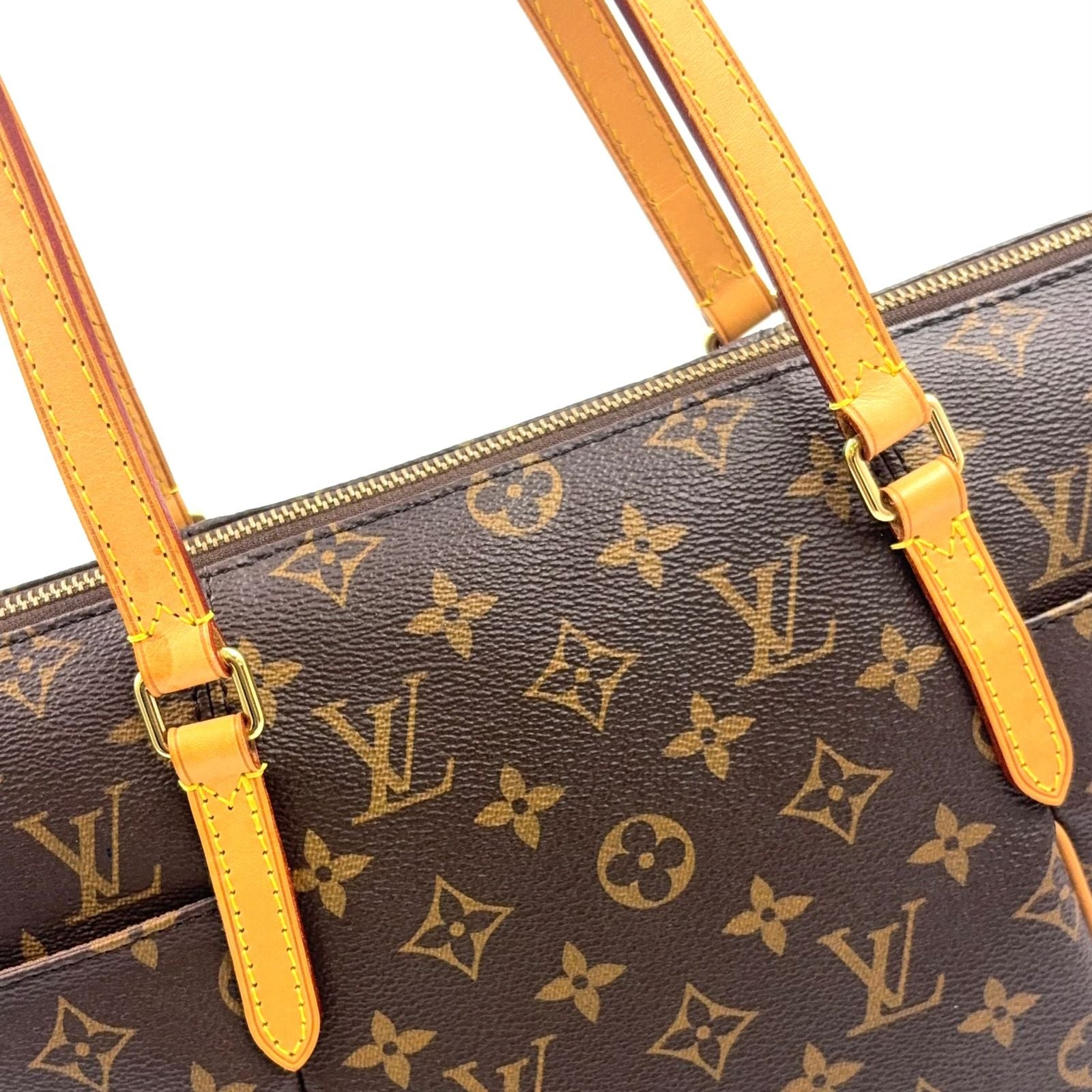 Louis Vuitton Totally PM Monogram Leather Brown Light Tote Bag Gold — view 7